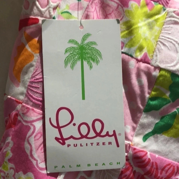 Lilly Pulitzer Kelly dress pink orange patchwork 6 New with tags - Picture 10 of 11